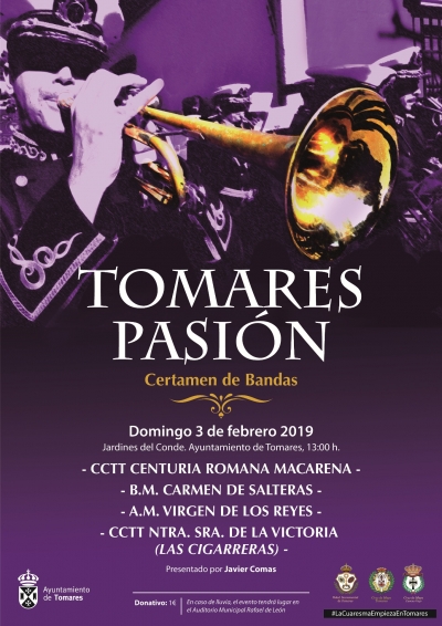 La Cuaresma empieza en Tomares con un certamen de las mejores bandas de Sevilla