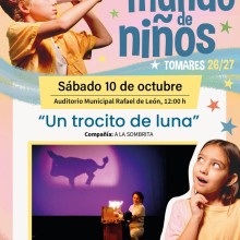 Vuelve a Tomares este sábado, 10 de octubre “un mundo de niños” con los mejores espectáculos infantiles