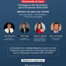 Cuatro expertos internacionales abordan mañana la necesidad de salir del caos empresarial