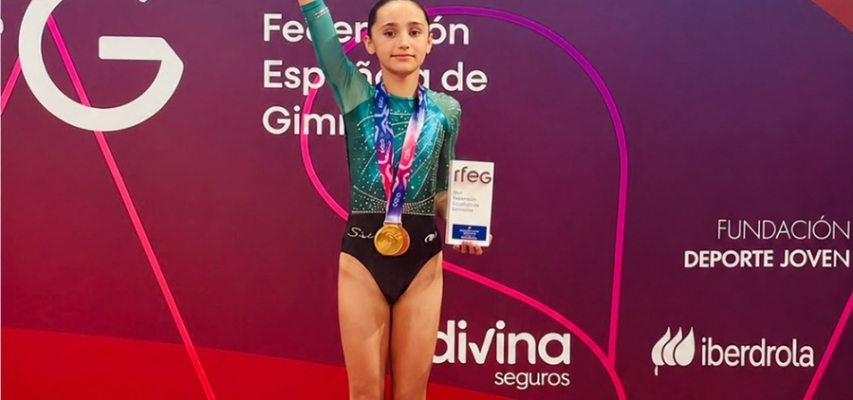 Julieta García-Verdugo Llamas se proclama subcampeona de España en la categoría Vía Olímpica 6 de Gimnasia Artística