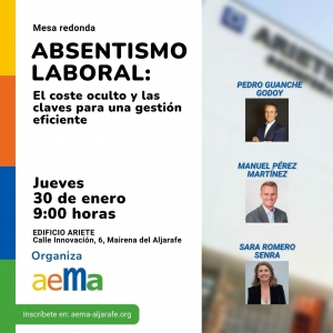 AEMA organiza un evento clave sobre absentismo laboral en Mairena del Aljarafe