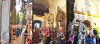 Recogimiento y solemnidad en el V&iacute;a Lucis de la Hermandad de Nuestra Se&ntilde;ora de Loreto