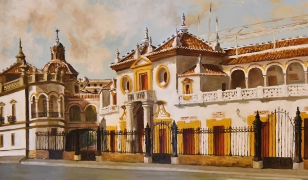 Tomares inaugura la exposici&oacute;n de pintura "Luz y Color de Andaluc&iacute;a", del artista Alfredo Bautista Guerrero