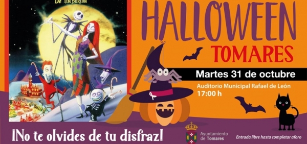 Los peque&ntilde;os de Tomares celebrar&aacute;n Halloween este martes, 31 de octubre, en el auditorio, con disfraces y la pel&iacute;cula 'Pesadilla Antes de Navidad'
