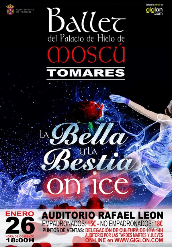 El ballet ruso del palacio de hielo de Moscú llega a Tomares con &quot;La Bella y la Bestia&quot; el 26 de enero