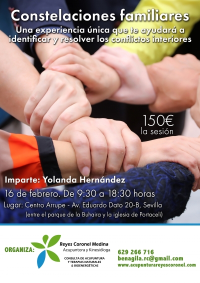 El centro de acupuntura Reyes Coronel organiza un nuevo taller de Constelaciones Familiares