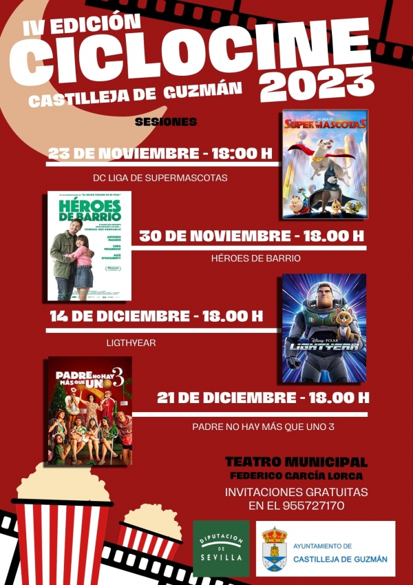 El Ayuntamiento de Castilleja de Guzm&aacute;n organiza una nueva edici&oacute;n de "Ciclocine"