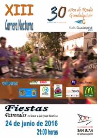 La carrera nocturna de San Juan conmemora este a&ntilde;o el 30 aniversario de Radio Guadalquivir