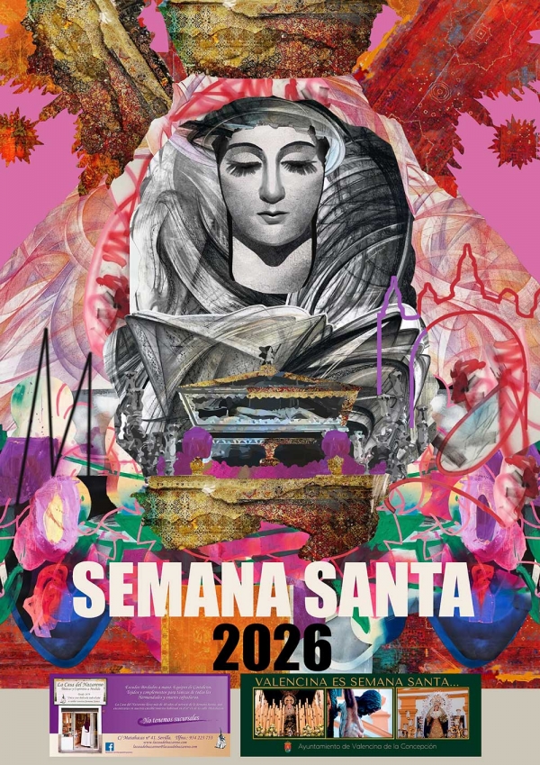 La Hermandad de la Soledad de Castilleja de la Cuesta protagoniza el Cartel de Pasi&oacute;n de Aljarafe 2026, obra de David Pay&aacute;n