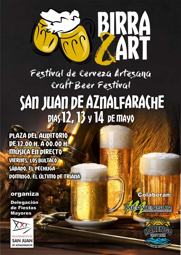 El festival &ldquo;Birra &amp; Art&rdquo; mostrar&aacute; diversas cervezas artesanales elaboradas en Andaluc&iacute;a