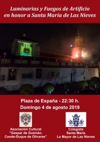 Olivares ofrece ma&ntilde;ana un espect&aacute;culo de luz en honor a la Virgen de las Nieves