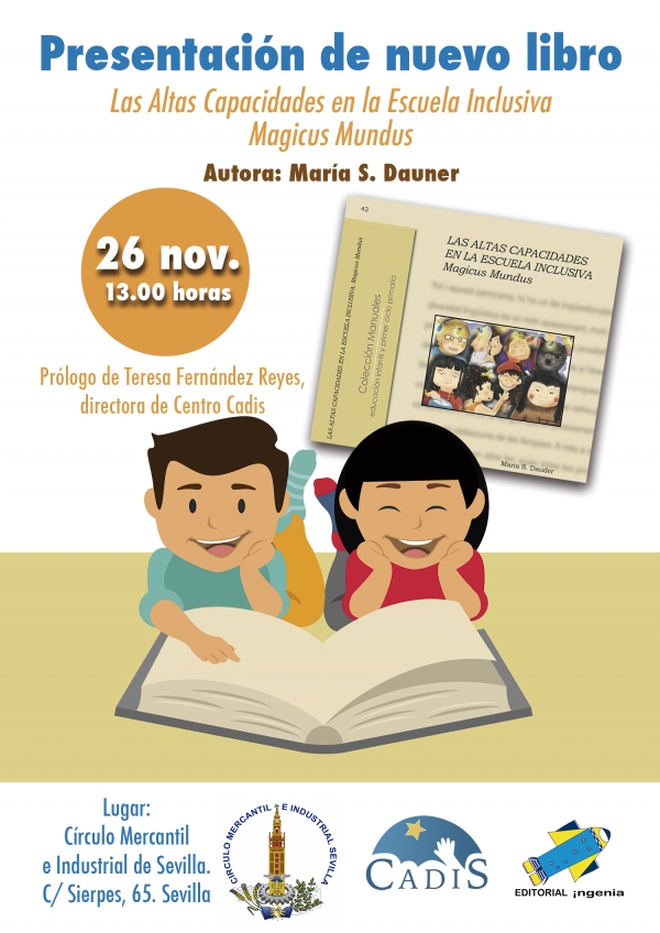 Mar&iacute;a Dauder presenta el s&aacute;bado Magicus Mundus, el cuarto libro de su colecci&oacute;n Las Altas Capacidades en la Escuela Inclusiva