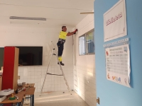 El Ayuntamiento de Hu&eacute;var trabaja para tener a punto el colegio nuevo para el nuevo curso escolar
