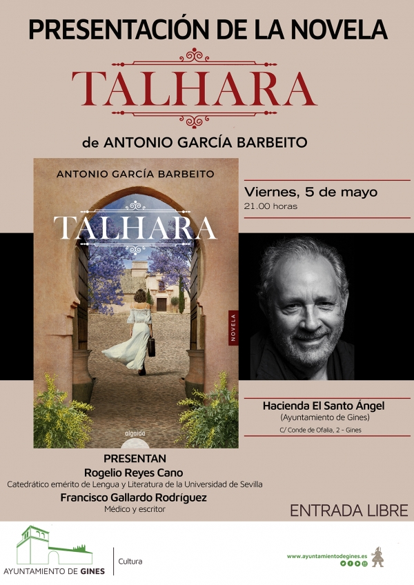 Antonio Garc&iacute;a Barbeito presenta este viernes d&iacute;a 5 en Gines su primera novela, &lsquo;Talhara&rsquo;