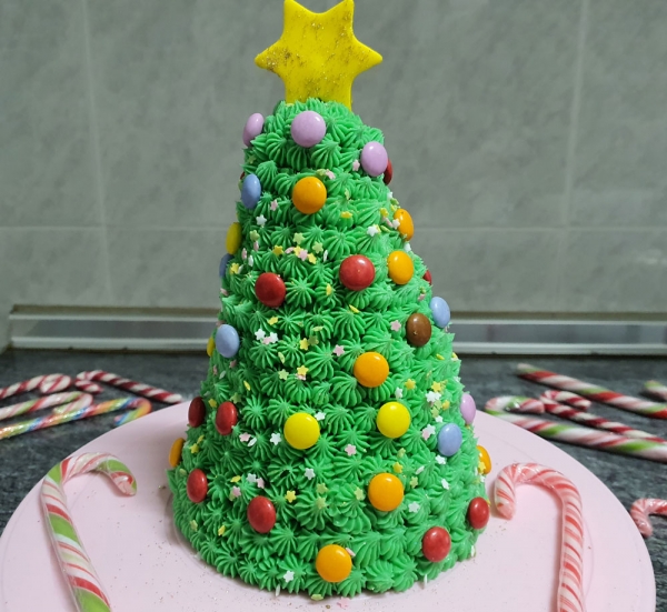Tarta árbol de Navidad