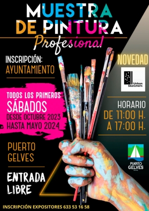 Puerto Gelves ofrecer&aacute; su muestra mensual de pintura profesional ma&ntilde;ana s&aacute;bado 2 de marzo con una importante novedad