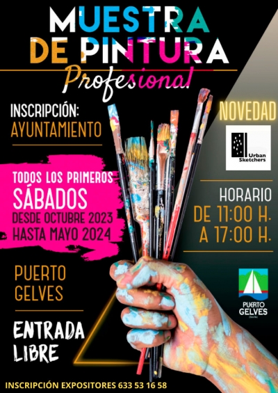 Puerto Gelves ofrecer&aacute; su muestra mensual de pintura profesional ma&ntilde;ana s&aacute;bado 2 de marzo con una importante novedad
