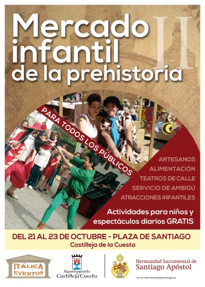 Castilleja de la Cuesta acoge este fin de semana el 'II Mercado Infantil de la Prehistoria'