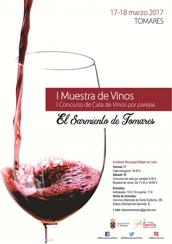 Tomares celebrar&aacute; su I Muestra de Vinos &ldquo;El Sarmiento&rdquo;