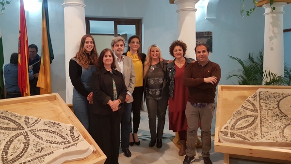 Restaurado el mosaico romano hallado en Aznalc&aacute;zar