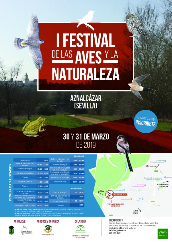 El Ayuntamiento de Aznalcázar organiza el I Festival de Aves y Naturaleza