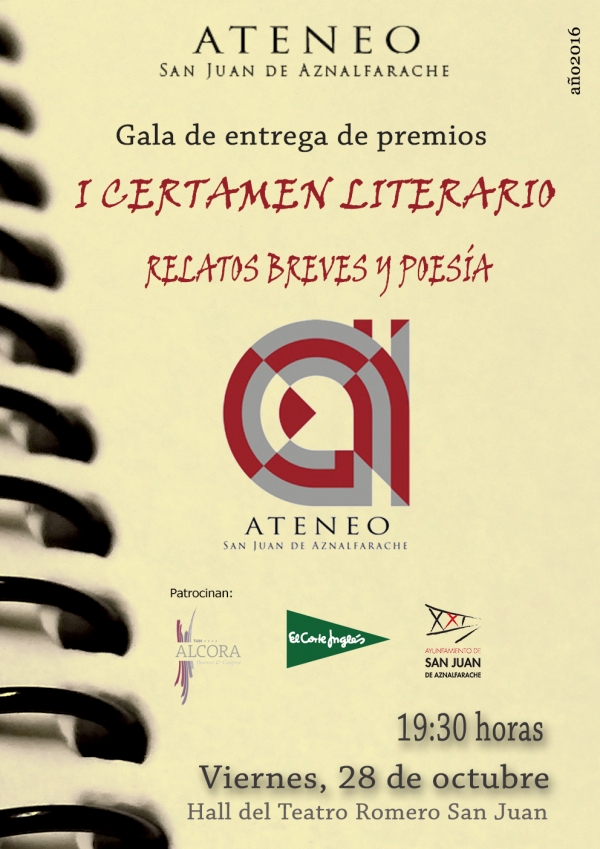 El Ateneo de San Juan entrega los premios del I Certamen Literario de Relato y Poes&iacute;a