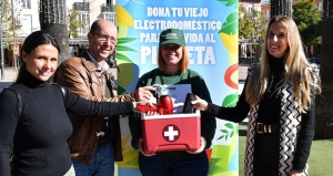 Tomares acoge la IV campa&ntilde;a 'Dona vida al planeta' para concienciar sobre el reciclaje y la reutilizaci&oacute;n de los residuos de aparatos el&eacute;ctricos y electr&oacute;nicos (RAEE)