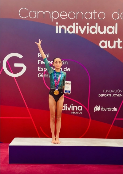 Julieta García-Verdugo Llamas se proclama subcampeona de España en la categoría Vía Olímpica 6 de Gimnasia Artística