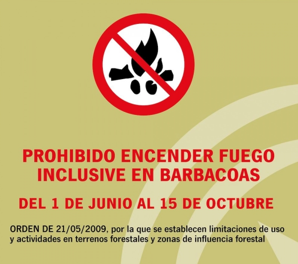 El alcalde de Olivares dicta un bando informativo sobre las prohibiciones del uso del fuego por el alto riesgo de incendios en verano