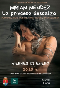 La Casa de la Cultura de Valencina de la Concepci&oacute;n acoge &ldquo;La Princesa Descalza&rdquo;, el espect&aacute;culo de M&iacute;riam M&eacute;ndez