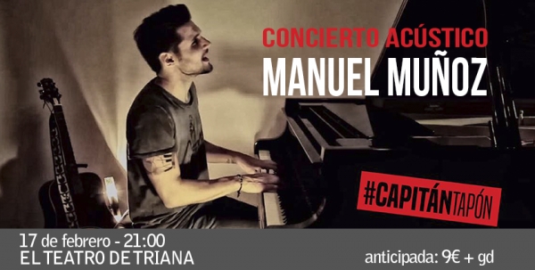 Manuel Mu&ntilde;oz (Finalista de La Voz) este viernes en Triana