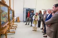 El IAPH restaura tres pinturas costumbristas de Mart&iacute;nez de Le&oacute;n propiedad del Ayuntamiento de Coria del R&iacute;o en Sevilla