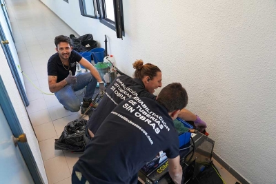 Castillo Nevado apuesta por técnicas innovadoras para rehabilitar desagües sin necesidad de obra