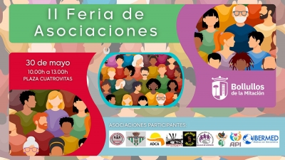 La Feria de Asociaciones 2026 reunirá al tejido asociativo de Bollullos de la Mitación el próximo 30 de mayo