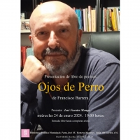 El escritor aljarafeño Francisco Barrera presenta su último libro de poesía en la Biblioteca Pública de Olivares el próximo miércoles 24 de enero