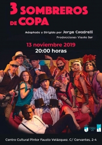 La compa&ntilde;&iacute;a De Sur a Sur representar&aacute; ma&ntilde;ana en La Algaba &lsquo;Tres sombreros de copa&rsquo;