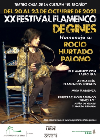 Gines recupera su Festival  Flamenco, hoy mi&eacute;rcoles arranca su vig&eacute;sima edici&oacute;n