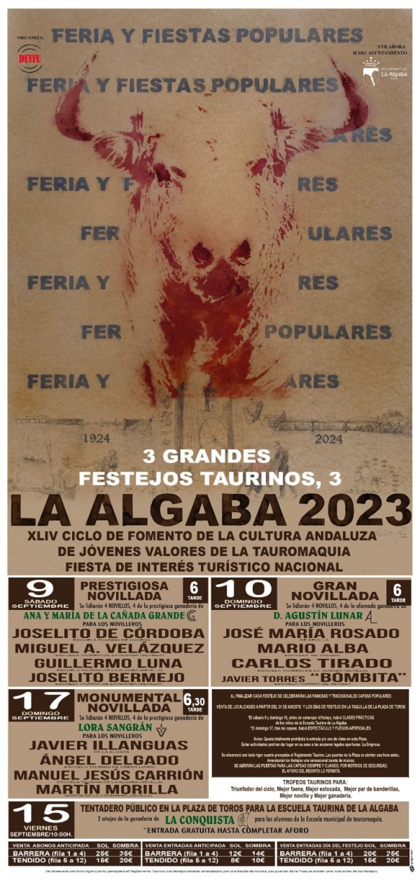 La feria de La Algaba contar&aacute; con tres encierros taurinos, 'toros de fuego' y capeas populares