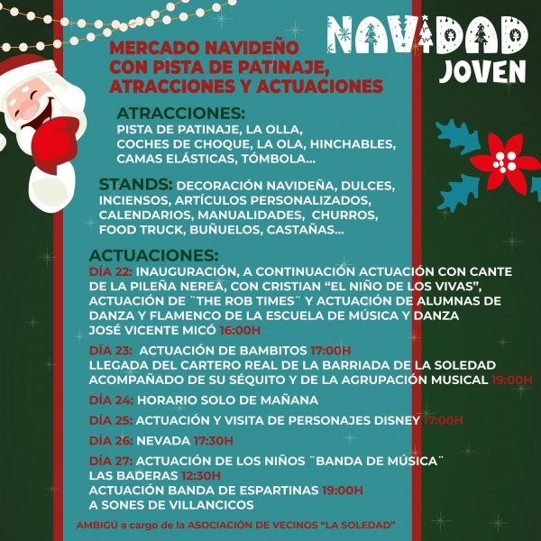 Llega a Pilas la 'Navidad Joven' con actividades para toda la familia