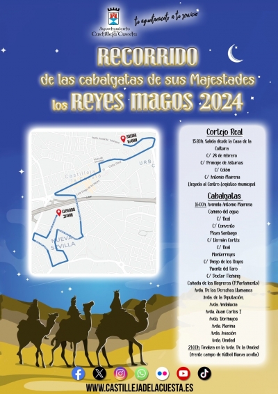Los Reyes Magos recibir&aacute;n en la Casa de la Cultura de Castilleja de la Cuesta a ni&ntilde;os con TEA y har&aacute;n el primer tramo del Cortejo sin m&uacute;sica