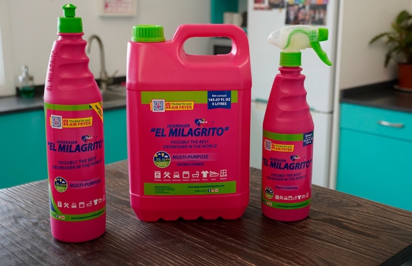 El Milagrito manda las primeras 15.000 unidades de desengrasante a Miami para vender en Florida