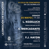 Nuevo concierto de la Orquesta de C&aacute;mara de Bormujos en el mes de mayo