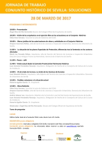 I jornada del COASevilla, para abordar las licencias y soluciones del Conjunto Hist&oacute;rico de Sevilla