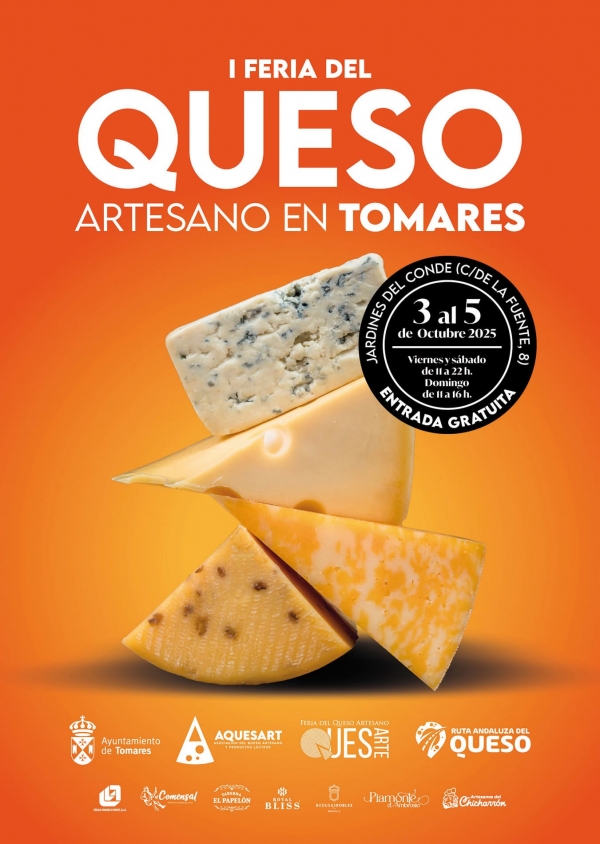 Tomares se convertirá en capital del queso del 3 al 5 de octubre con su I Feria del Queso Artesano &quot;Quesarte Tomares&quot;