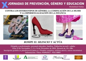 El ayuntamiento de Olivares desarrolla la X edici&oacute;n de las jornadas de prevenci&oacute;n, g&eacute;nero y educaci&oacute;n. Modalidad online.