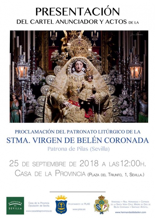 El Ayuntamiento de Pilas presentar&aacute; en la Casa de la Provincia el cartel anunciador de la Proclamaci&oacute;n de la Patrona del municipio