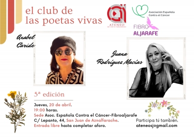La 5&ordf; edici&oacute;n de El Club de las Poetas Vivas llega a San Juan de Aznalfarache
