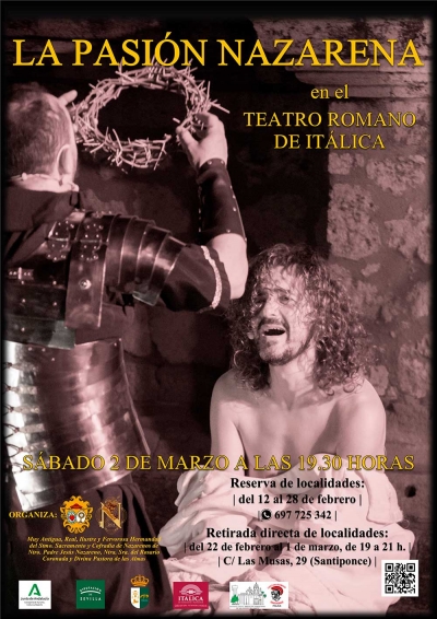 Vuelve a escena 'La Pasión Nazarena' el próximo dos de marzo en el Teatro Romano de Itálica