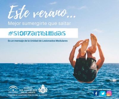 Evitar las lesiones medulares en verano, principal objetivo de la campa&ntilde;a Stop Zambullidas