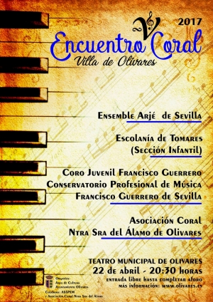 El Ayuntamiento de Olivares celebra el V Encuentro Coral "Villa de Olivares"